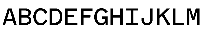 ABCMarfaMono Regular Font UPPERCASE