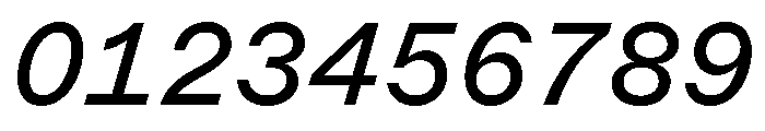 ABCMarfaMono RegularItalic Font OTHER CHARS