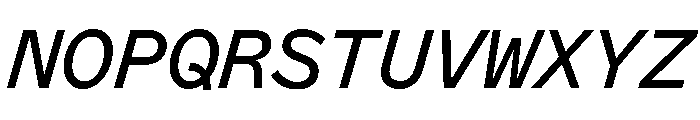 ABCMarfaMono RegularItalic Font UPPERCASE