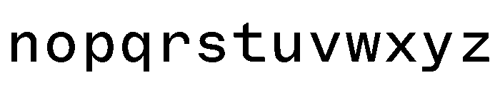 ABCMarfaMono Regular Font LOWERCASE