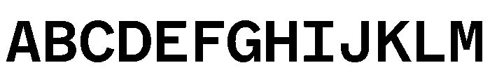 ABCMarfaMono Semibold Font UPPERCASE