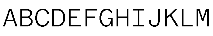 ABCMarfaMono Thin Font UPPERCASE