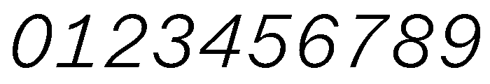 ABCMarfaMono ThinItalic Font OTHER CHARS
