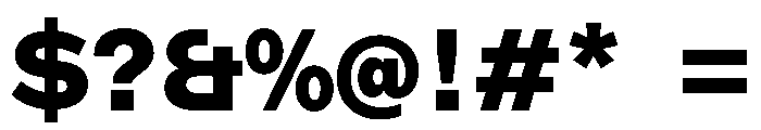 ABCMarfaSemi Mono Black Font OTHER CHARS
