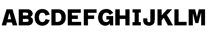 ABCMarfaSemi Mono Black Font UPPERCASE