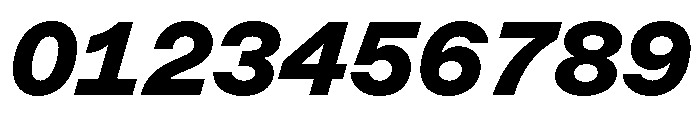 ABCMarfaSemi Mono BlackItalic Font OTHER CHARS