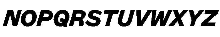 ABCMarfaSemi Mono BlackItalic Font UPPERCASE