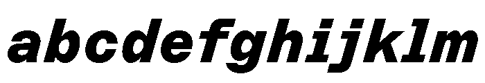 ABCMarfaSemi Mono BlackItalic FONT
