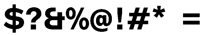 ABCMarfaSemi Mono Bold Font OTHER CHARS