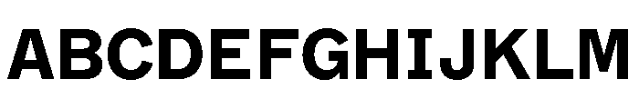 ABCMarfaSemi Mono Bold Font UPPERCASE