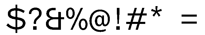 ABCMarfaSemi Mono Light Font OTHER CHARS