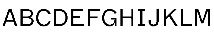 ABCMarfaSemi Mono Light Font UPPERCASE