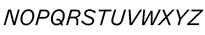 ABCMarfaSemi Mono LightItalic Font UPPERCASE