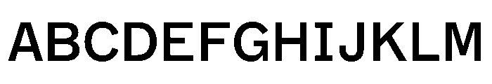 ABCMarfaSemi Mono Medium Font UPPERCASE