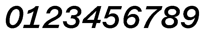 ABCMarfaSemi Mono MediumItalic Font OTHER CHARS