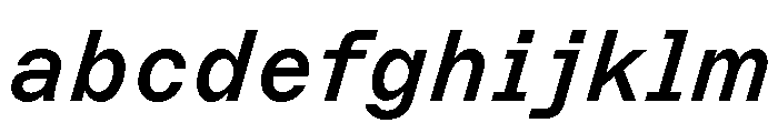 ABCMarfaSemi Mono MediumItalic FONT