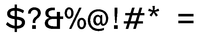 ABCMarfaSemi Mono Regular Font OTHER CHARS