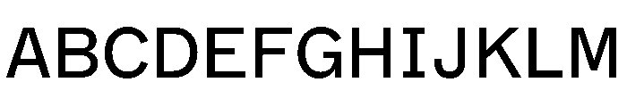 ABCMarfaSemi Mono Regular Font UPPERCASE