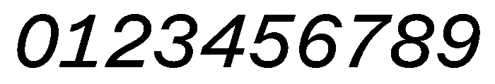 ABCMarfaSemi Mono RegularItalic Font OTHER CHARS