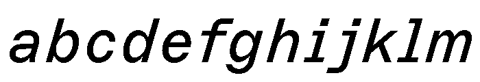 ABCMarfaSemi Mono RegularItalic FONT