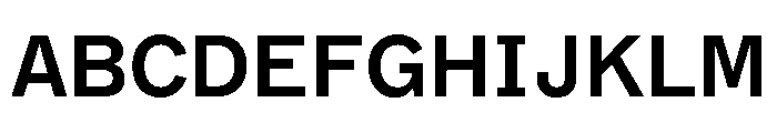 ABCMarfaSemi Mono Semibold Font UPPERCASE