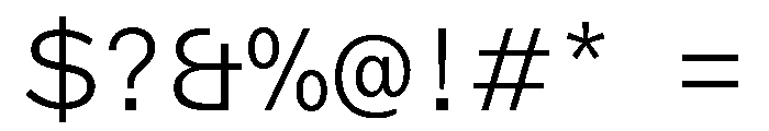 ABCMarfaSemi Mono Thin Font OTHER CHARS