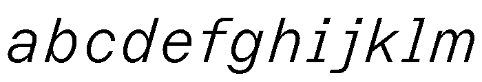ABCMarfaSemi Mono ThinItalic FONT