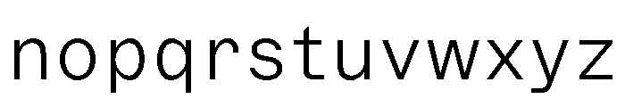 ABCMarfaSemi Mono Thin Font LOWERCASE