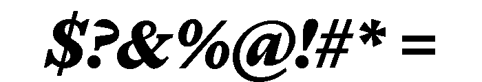 ABCMarist BlackItalic Font OTHER CHARS
