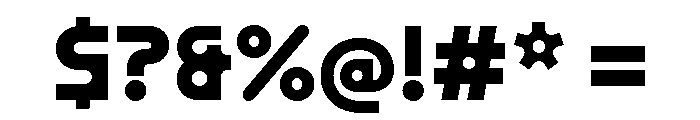 ABCMaxiRound Bold Font OTHER CHARS