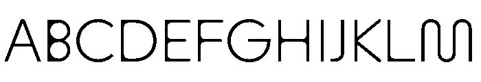 ABCMaxiRound Light Font UPPERCASE