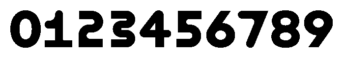 ABCMaxiRoundMono Bold Font OTHER CHARS