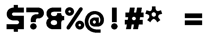 ABCMaxiRoundMono Bold Font OTHER CHARS