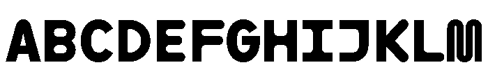 ABCMaxiRoundMono Bold Font UPPERCASE