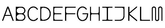 ABCMaxiRoundMono Light Font UPPERCASE