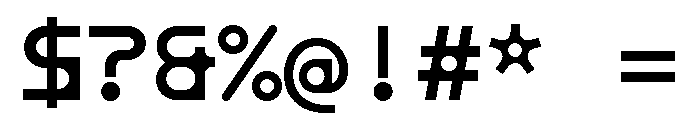 ABCMaxiRoundMono Regular Font OTHER CHARS