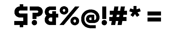 ABCMaxiSharp Bold Font OTHER CHARS