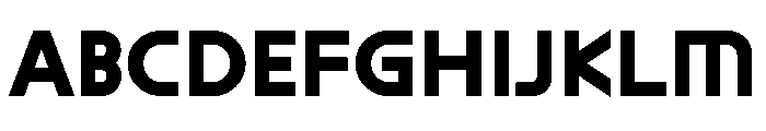 ABCMaxiSharp Bold Font UPPERCASE