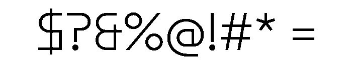 ABCMaxiSharp Light Font OTHER CHARS