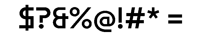 ABCMaxiSharp Regular Font OTHER CHARS