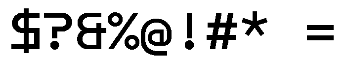 ABCMaxiSharpMono Regular Font OTHER CHARS