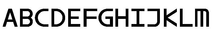 ABCMaxiSharpMono Regular Font UPPERCASE