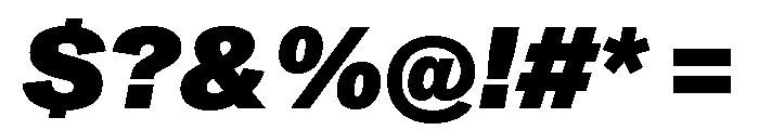 ABCMonumentGrotesk BlackItalic Font OTHER CHARS