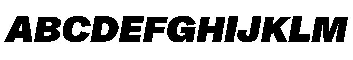 ABCMonumentGrotesk BlackItalic Font UPPERCASE
