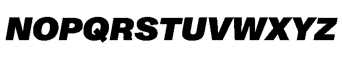 ABCMonumentGrotesk BlackItalic Font UPPERCASE