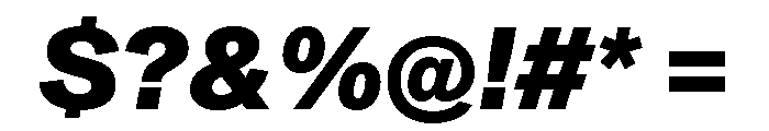 ABCMonumentGrotesk HeavyItalic Font OTHER CHARS
