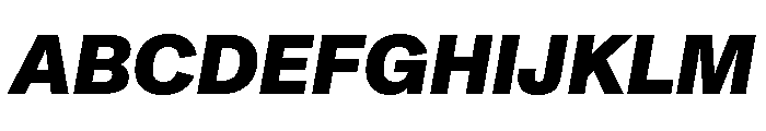 ABCMonumentGrotesk HeavyItalic Font UPPERCASE