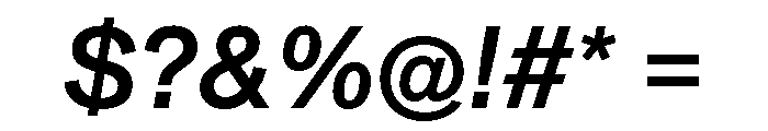 ABCMonumentGrotesk MediumItalic Font OTHER CHARS