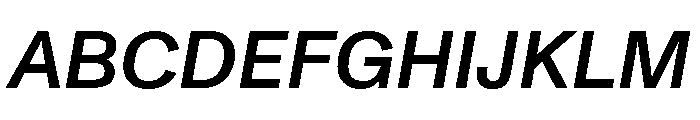 ABCMonumentGrotesk MediumItalic Font UPPERCASE