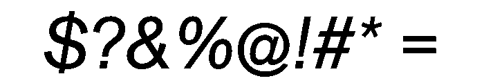 ABCMonumentGrotesk RegularItalic Font OTHER CHARS